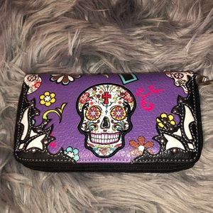 Women’s sugar skull wallet
